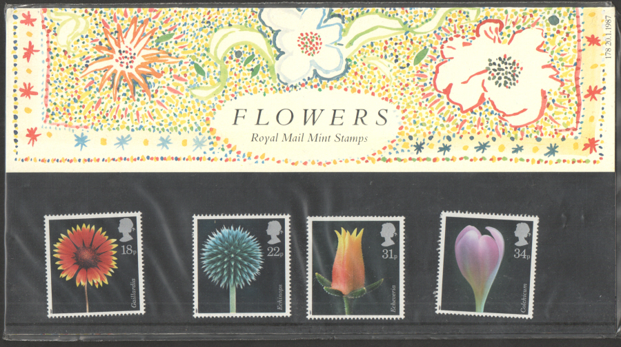 (image for) 1987 Flowers Royal Mail Presentation Pack 178
